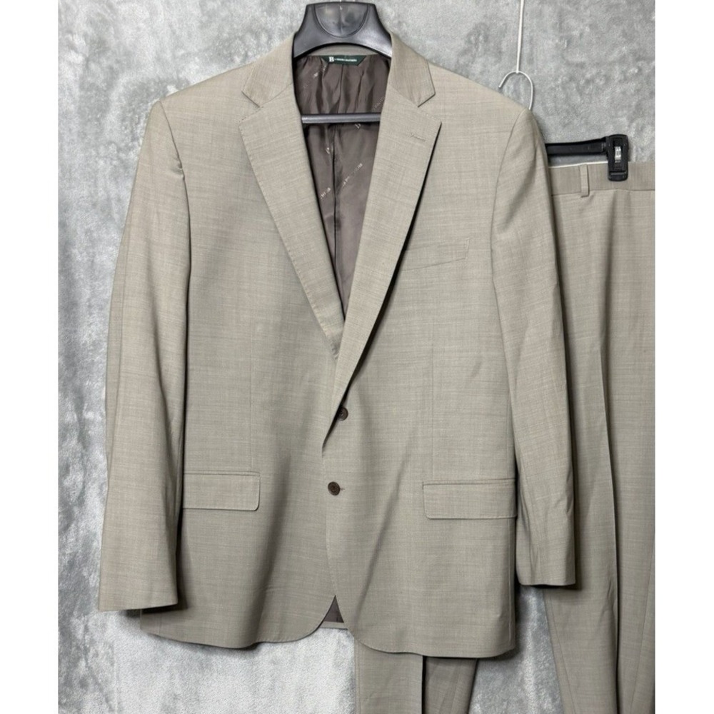 B by BROOKS BROTHERS Tan Beige 48L 38X30 Blazer Pants Classic - Picture 2 of 14